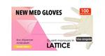 - New Med Guanti Lattice Bianchi Mis.(L) Pz.100