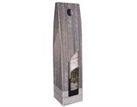 Scatola Porta Bottiglia Da 1 Finto Legno Vintage Wood