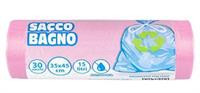 Nec Sacchi Spazzatura Bagno Rosa Cm.35x45 Pz.30