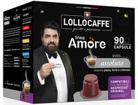 Lollo Caffè Amore Assoluto Capsule Nespresso Pz.75+15