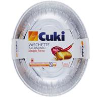 Cuki Vaschette Alliminio E1 Per Pollo Arrosto Pz.2