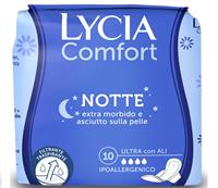 Lycia Assorbenti Comfort Ultra Notte Con Ali Pz.10