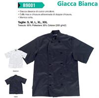 Giacca Cuoco Manica Corta - WHITE