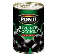 Ponti Olive Nere Snocciolate Latta Gr.425