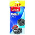 Vileda Pagliette Glitzi Spirale Inox Pz.2+1