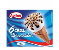 Abituè Coni Gelato Vaniglia Pz.6