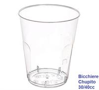 Bibo Bicchieri Chupito Trasparenti 30/40cc Pz.50