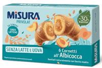 Misura Cornetti Albicocca Senza Latte&Uova Pz.6 Gr.290