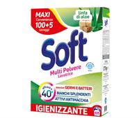 Soft Detersivo Lavatrice In Polvere Aloe Fustone 105 Misurini