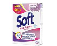 Soft Detersivo Lavatrice In Polvere Lavanda Fustone 105 Misurini